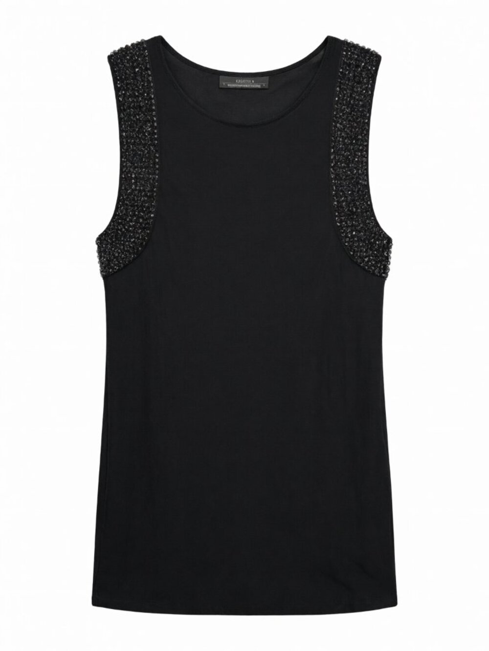 AllSaints Black Women's Embellished Sleeveless Top Sz 4